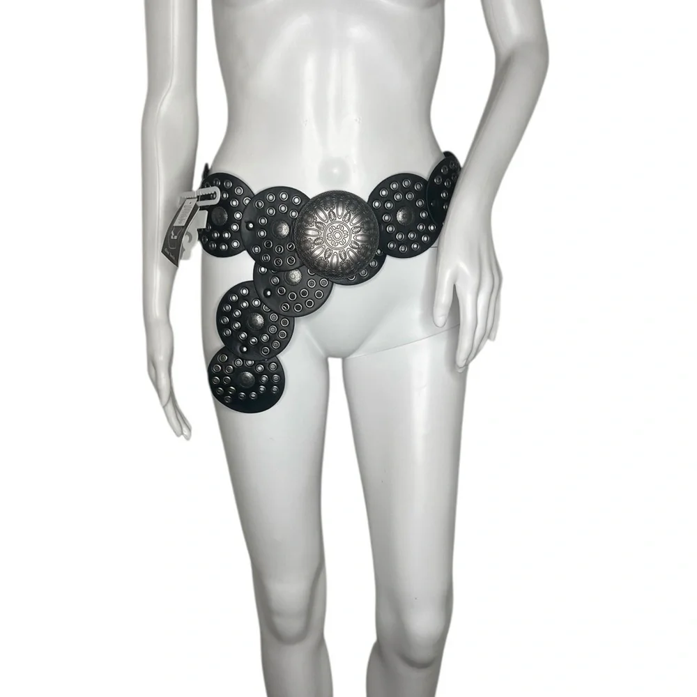 Haute Hippie Boho Disc Concho Cowgirl Waist Belt